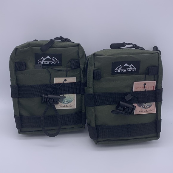 Set of ( 2 ) Yonah Packs Minimalist Tenkara Gear  Simple Pack - Dark Olive - Picture 5 of 7